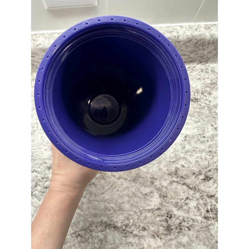 Starbucks Halloween Eyes in the Dark Purple Cold Cup Tumbler 24oz 2022 w/ Straw - Picture 5 of 5